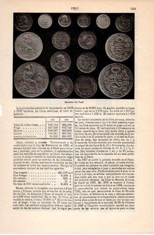 LAMINA V39870: Monedas de Peru