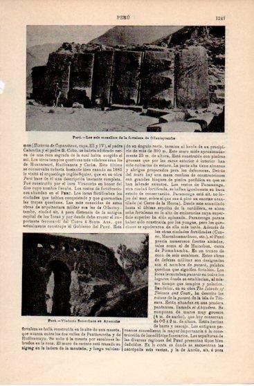 LAMINA V39869: Los monolitos de la fortaleza de Ollantaytambo, Peru