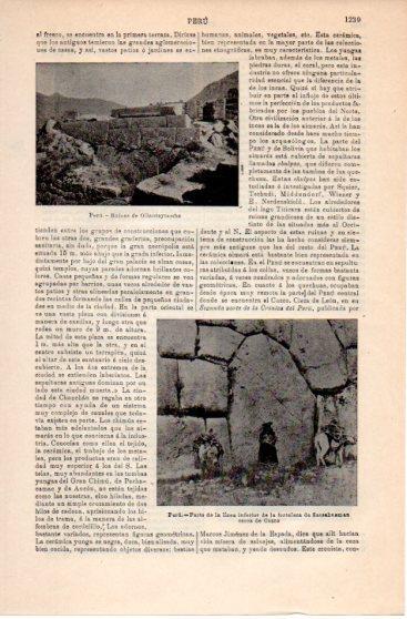 LAMINA V39868: Ruinas de Ollantaytambo, Peru