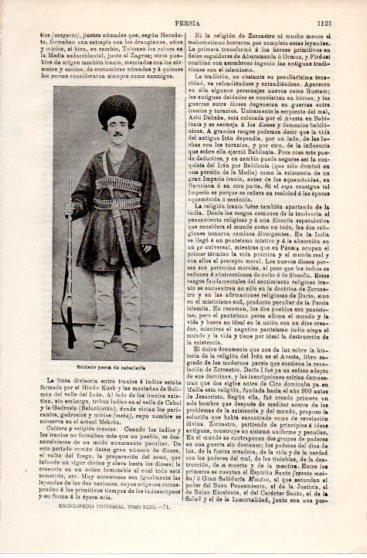 LAMINA V39858: Soldado de caballeria de Persia