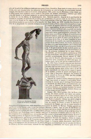 LAMINA V39854: Perseo por Cellini