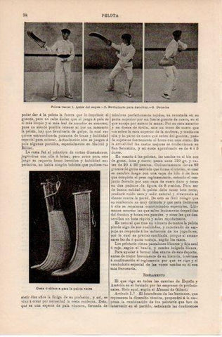 LAMINA V39765: Pelota vasca movimientos