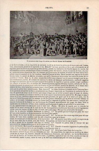 LAMINA V39764: El juramento del Juego de pelota por David