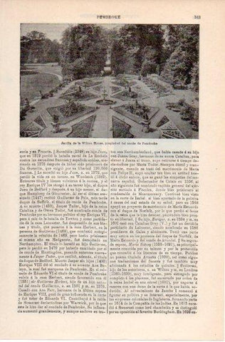 LAMINA V39784: Jardin de la Wilton House