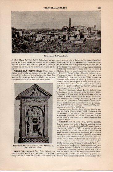LAMINA V39814: Vista general de Pereta, Italia