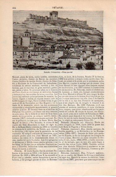 LAMINA V39799: Vista parcial de Peñafiel, Valladolid