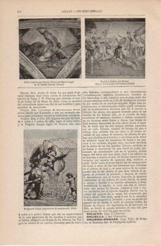 LAMINA V39982: Goliat por Miguel Angel Rembrandt y Rafael
