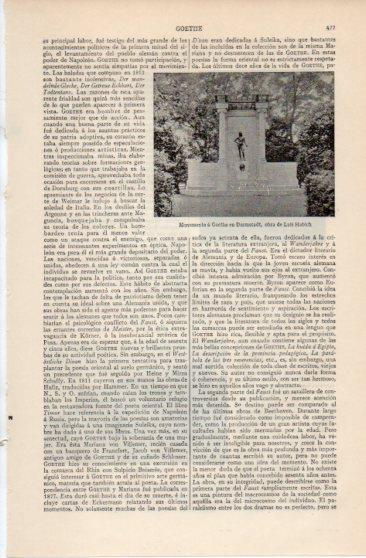 LAMINA V39977: Monumento a Goethe en Darmstadt