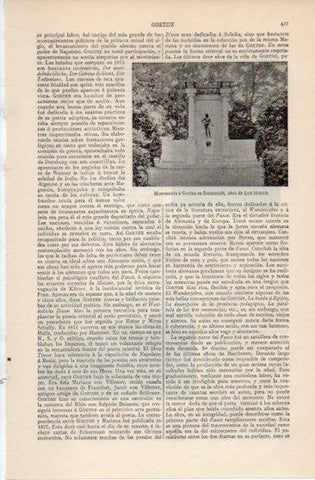 LAMINA V39977: Monumento a Goethe en Darmstadt