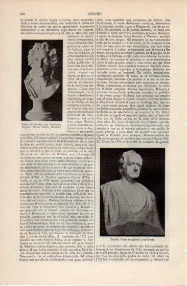 LAMINA V39975: Bustos de Goethe
