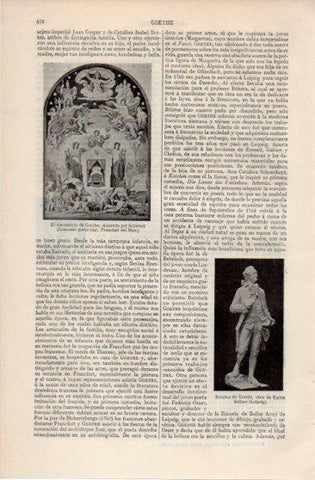 LAMINA V39974: Estatua de Goethe por Seffner