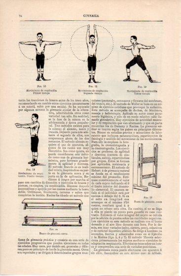 LAMINA V39959: Movimientos de respiracion en gimnasia