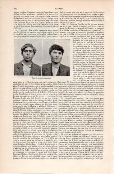 LAMINA V39958: Tipos de gitanos de Granada