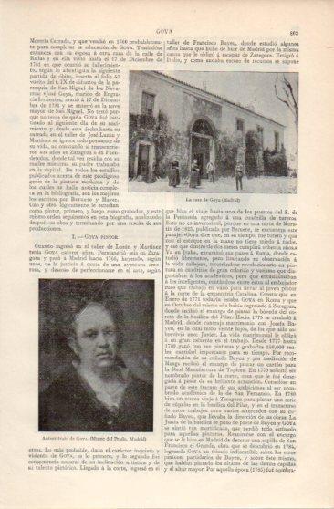 LAMINA V39998: Goya y su casa en Madrid