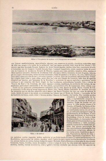 LAMINA V39915: Vista y bulevar de Gijon