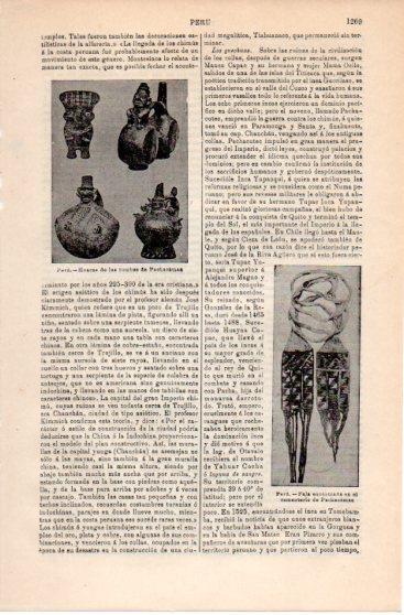 LAMINA V39898: Huacas y faja de las tumbas de Pachacamas, Peru