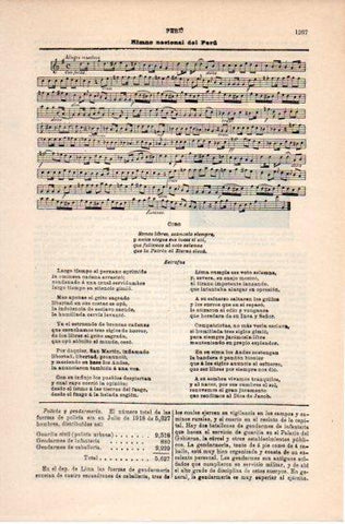 LAMINA V39897: Himno nacional de Peru