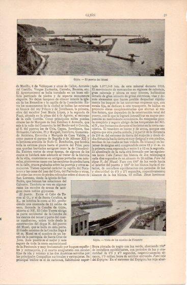 LAMINA V39916: El puerto del Musel en Gijon