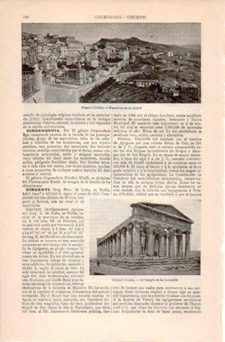 LAMINA V39919: Vista de Girgenti, Italia