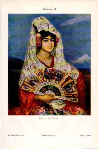 LAMINA V39946: Gitana por Juan Cardona