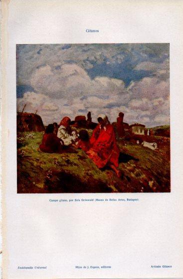 LAMINA V39945: Campo gitano por Bela Grunwald
