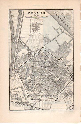 LAMINA V39936: Plano de Pesaro