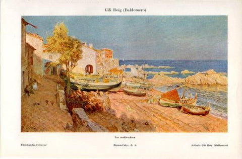 LAMINA V39932: Luz mediterranea por Baldomero Gili Roig