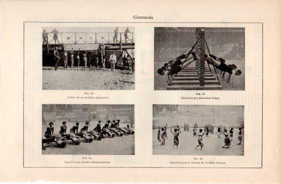 LAMINA V39925: Ejercicios de gimnasia de Belgica y de Dinamarca