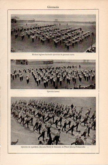LAMINA V39924: Ejercicios de gimnasia