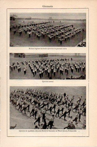 LAMINA V39924: Ejercicios de gimnasia