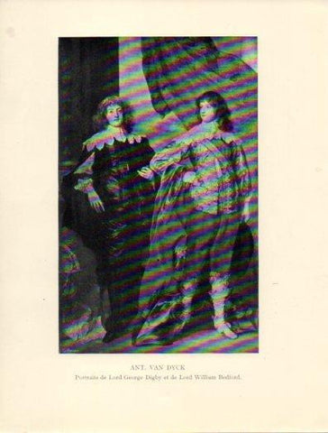 LAMINA V40353: Lord George et de Lord William Bedford, Ant. Van Dyck