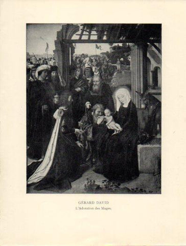 LAMINA V40350: L'Adoration des Mages, Gerard David