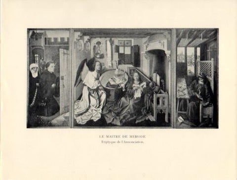 LAMINA V40348: Triptyque de l'Annonciation, Le Maitre de Merode