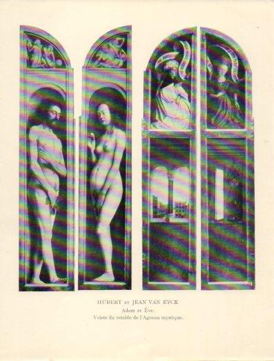 LAMINA V40345: Volets du retable de l'Agneau mystique, Hubert et Jean Van Eyck