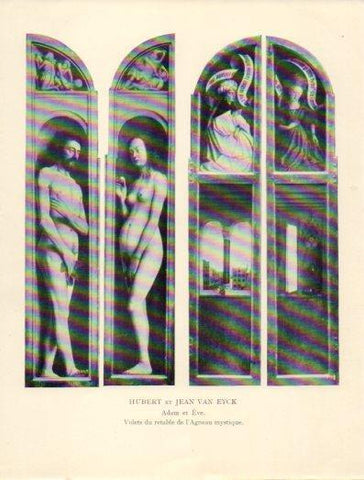 LAMINA V40345: Volets du retable de l'Agneau mystique, Hubert et Jean Van Eyck