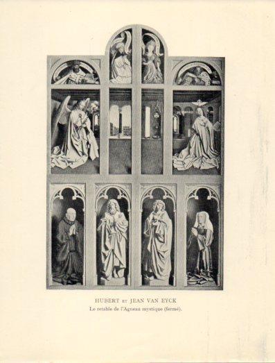 LAMINA V40344: Le retable de l'Agneau mystique ferme, Hubert et Jean Van Eyck