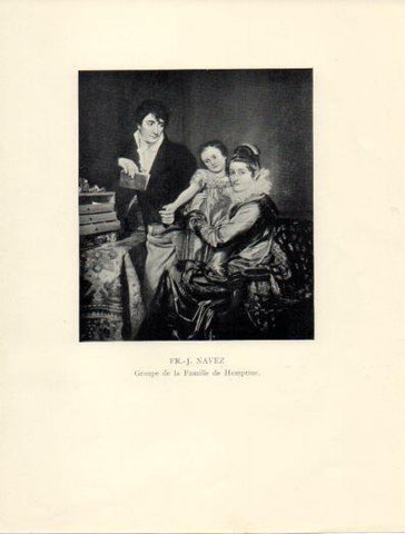 LAMINA V40371: Groupe de la Familie de Hemptine, Fr. J. Navez