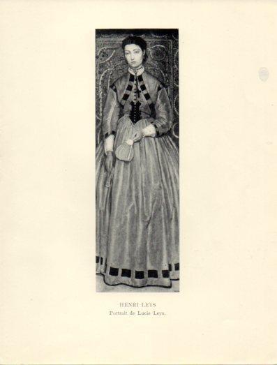 LAMINA V40369: Portrait de Lucie Leys, Henri Leys
