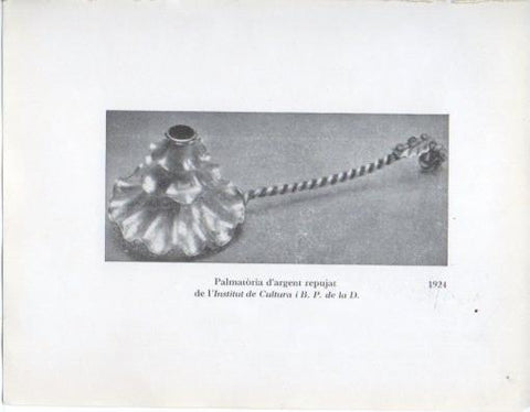 LAMINA V40300: Jaume Mercade, Palmatoria d'argent repujat 1924