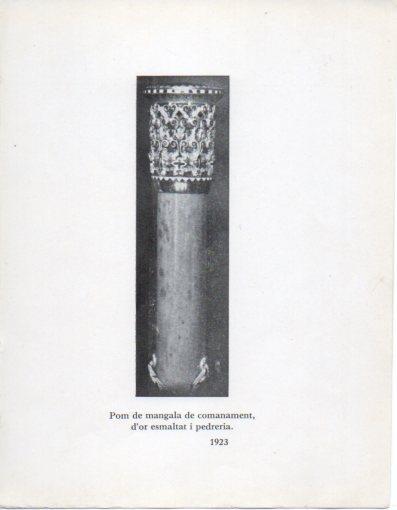 LAMINA V40299: Jaume Mercade, Pom de mangala de comanament 1923