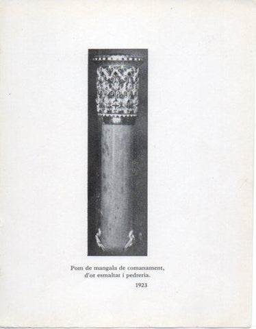 LAMINA V40299: Jaume Mercade, Pom de mangala de comanament 1923