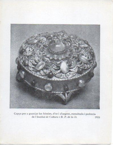 LAMINA V40298: Jaume Mercade, Capça per a guardar les hosties 1923
