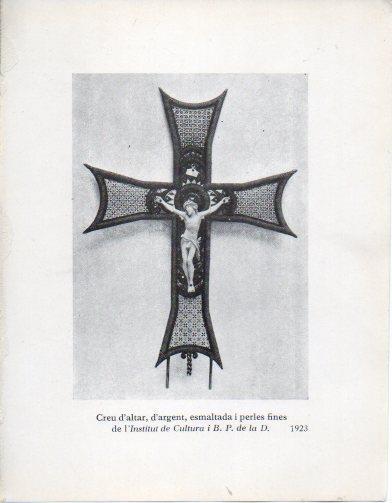 LAMINA V40297: Jaume Mercade, Creu d'altar d'argent esmaltada i perles fines 1923