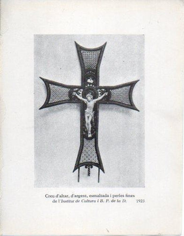 LAMINA V40297: Jaume Mercade, Creu d'altar d'argent esmaltada i perles fines 1923