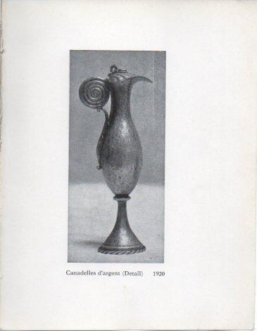 LAMINA V40289: Jaume Mercade, Canadelles d'argent detall 1920