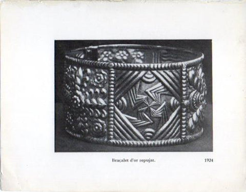 LAMINA V40306: Jaume Mercade, Braçalet d'or repujat 1924