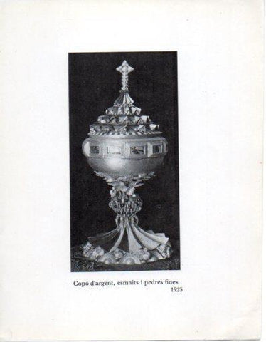 LAMINA V40307: Jaume Mercade, Copo d'argent esmalts i pedres fines 1925