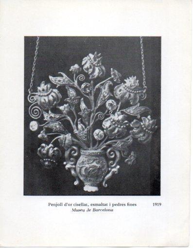 LAMINA V40311: Jaume Mercade, Penjoll d'or cisellat 1919