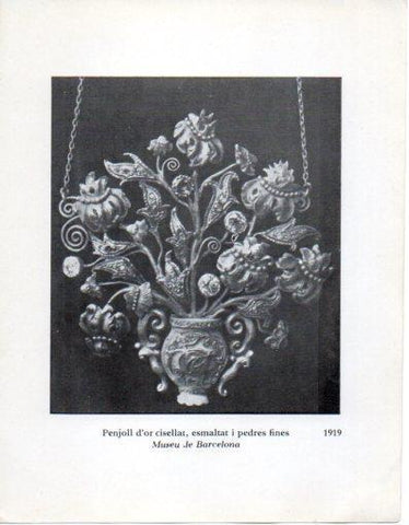 LAMINA V40311: Jaume Mercade, Penjoll d'or cisellat 1919