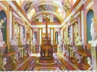 POSTAL PV10284: Palacio Real de Aranjuez. Galeria de Estatuas en Real Casita del Labrador